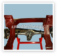 CUT SECTION MODEL OF COIL SPRING REAR SUSPENSION