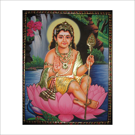 Bala Murugar Tanjore Painting