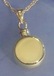 Round Cremation Pendant