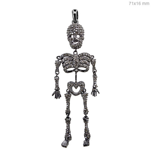 Diamond Skeleton Pendant Jewelry
