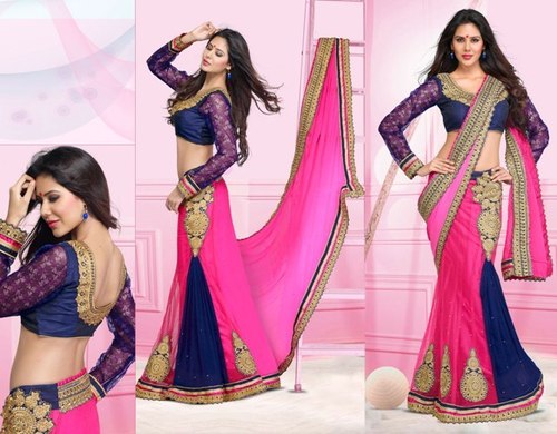 Wonderful Embroidered Lehenga Saree