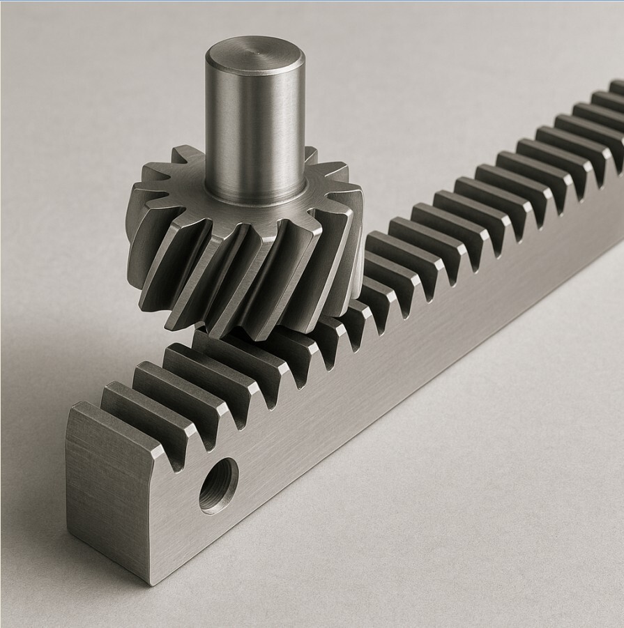 Gear Rack Pinion - Steel Spur Gear, Dimensional Precision, Corrosion Proof Finish, Long Service Life