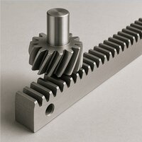 Gear Rack Pinion - Steel Spur Gear, Dimensional Precision, Corrosion Proof Finish, Long Service Life