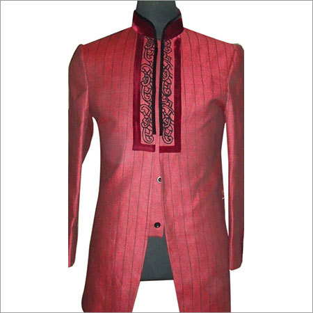 Indo Western - Silk Blend, 30 Inches, Red | Elegant Design, Perfect Fit, Durable Stitching, Modern Style, Comfortable Wear