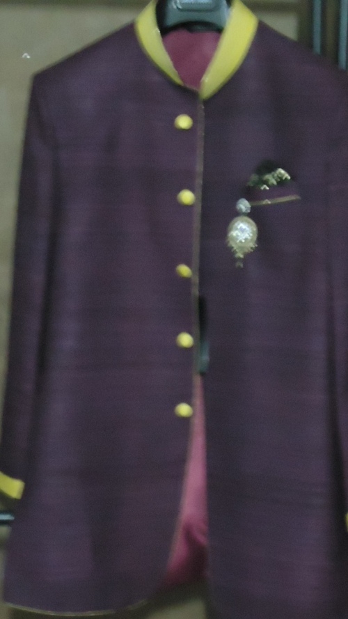 OU203-91 - Polyester Medium, Purple, 30 Inches | Elegant Style, Buttons Closure, Pocket, Comfortable Fit