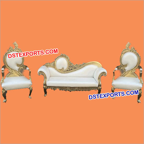 Wedding Metal Leaf Chairs With Sofa