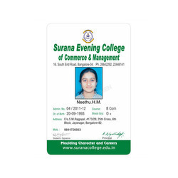 Plastic College ID Cards