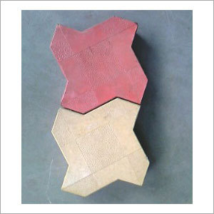 Zig Zag Colored Pavers Block