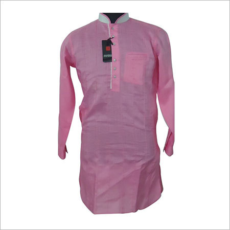 Pathani Suit - Cotton, Varied Sizes, Solid Pink | Comfortable Fit, Durable Stitching, Stylish Design, Versatile Style