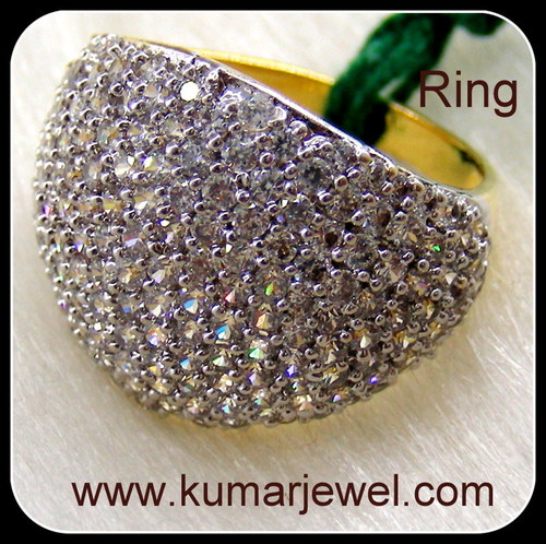 Broad Diamond Ring