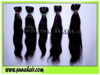 No tangle Not sedding hair quality silky straight weft remy human hair extension
