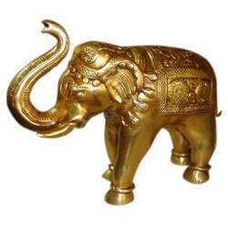 Brass Elephant Figure