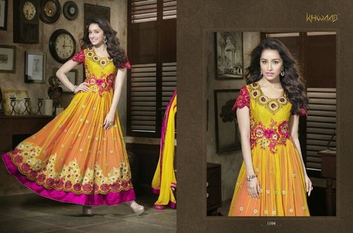 Heavy embroidery Anarkali Suits