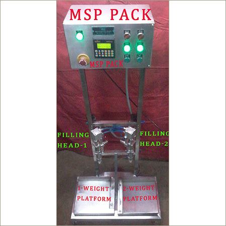 Semi Auto Weight Metric 2 Head Oil Filling Machine Semi Auto Weight Metric 2 Head Oil Filling Machine