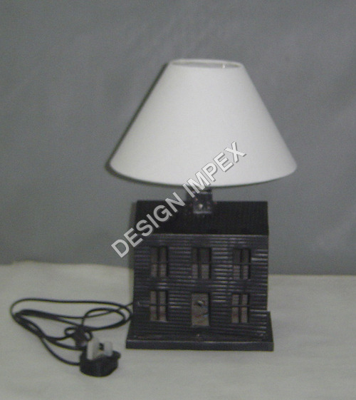 Contemporary Table Lamp - Color: White And Black