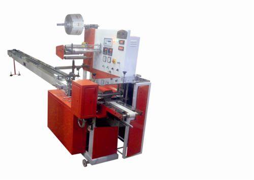 Flow Wrap Machine - Stainless Steel, 18x4x6 inches | 2hp Electric Drive, Automatic PLC Control, Multi-Function for Beverage, Food, Medical, and More