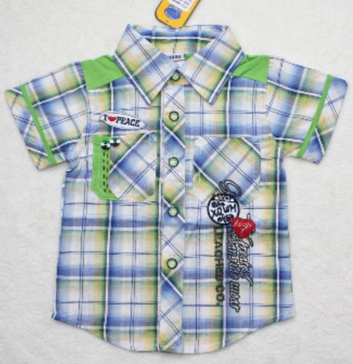 KIDS SHIRT - Cotton, 6 Months, Green | Soft Fabric, Stylish Design, Durable Stitching, Comfortable Fit