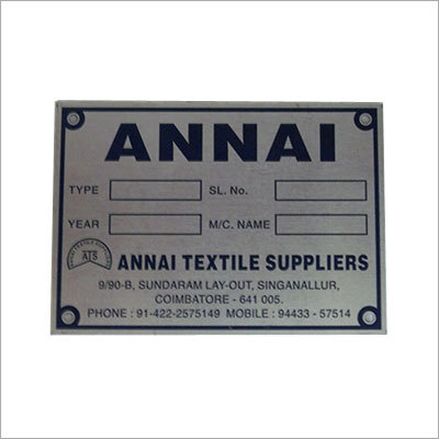 Aluminum Anodized Labels