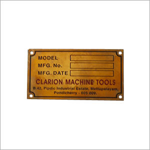 Customized Brass Name Plates