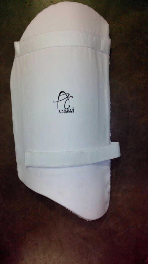 White Apg Cricket Thigh Guard