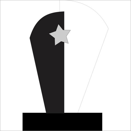 Trophy - Resin and Metal, 8 Inches, Black Square Base | Award Recognition, Elegant Design, Motivational Tool, Prestigious Symbol