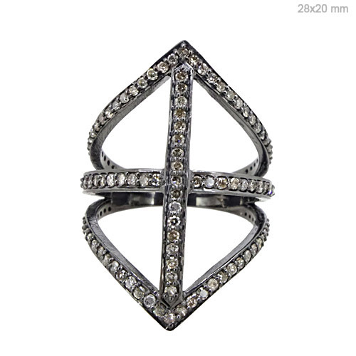 Diamond Silver Ring Jewelry