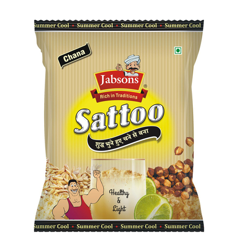 Chana Sattu - 500g Plastic Pouch, Roasted & Ground Roasted Chana Dal - Easy to Digest, Gluten-Free, High Protein, Nutrient-Rich, Versatile Use