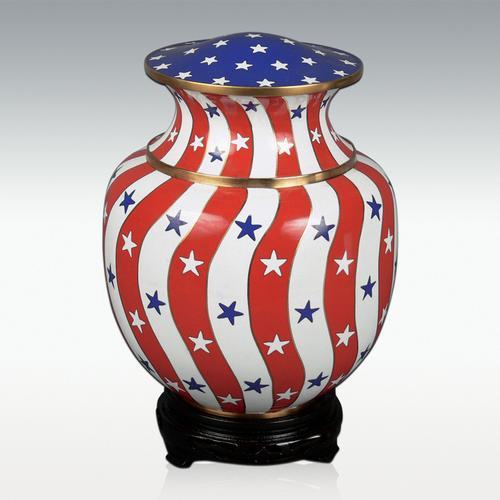 Palace Patriotico cloisonne cremation urn