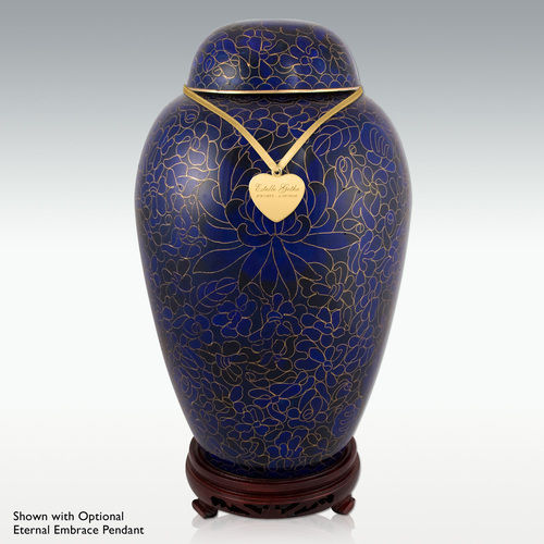 Royal Mumflower Cloisonne Cremation Urn