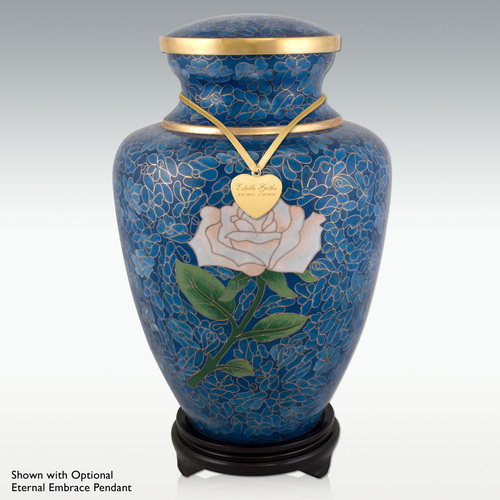 Royal Rose Cloisonne Cremation Urn