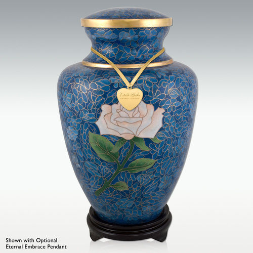 Royal Rose Cloisonne Cremation Urn