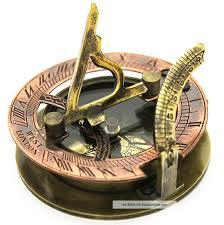 BRASS SUNDIAL COMPASS