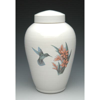 Milk Cloisonne Cremation Urn