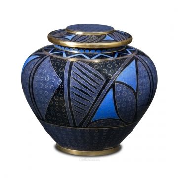 Lapis Cloisonne Cremation Urn