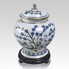 Violet Cloisonne Cremation Urn