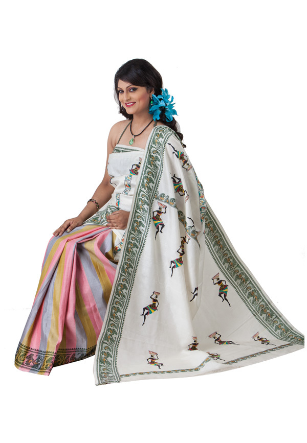 Traditional Silk Baluchari Saree
