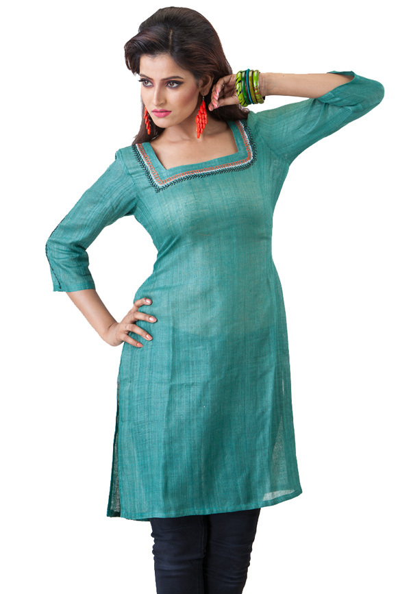 Embroidered Matka Kurtis