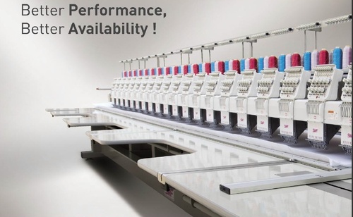 FLAT MULTI HEAD AUTOMATIC EMBROIDERY MACHINE GE Series