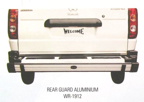Sonalika Rear Guard Aluminium Alloy, Vehicle Specific Silver, Powder Coated Finish - Rear Protection, Durable, Bolted Mounting
