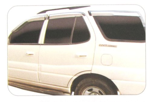 Safari- Door visor silver dotted wdv-1825B