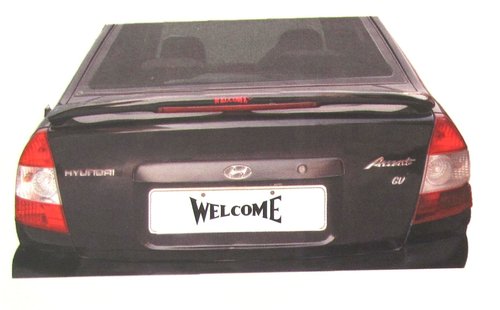 Accent- Rear Spoiler Accent WRS-1003 - ABS Plastic, Vehicle Specific, Black | Enhanced Styling, Improved Aerodynamics, Easy Installation