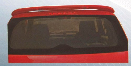 Swift- Rear Spoiler WRS-1036 - ABS Plastic 100x50x10 cm Red, Aerodynamic Design, Easy Installation