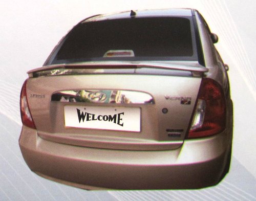 verna-Rear spoiler wrs-1040 - ABS Plastic, Vehicle Specific, Beige | Improved Aerodynamics, Enhanced Styling, Easy Installation