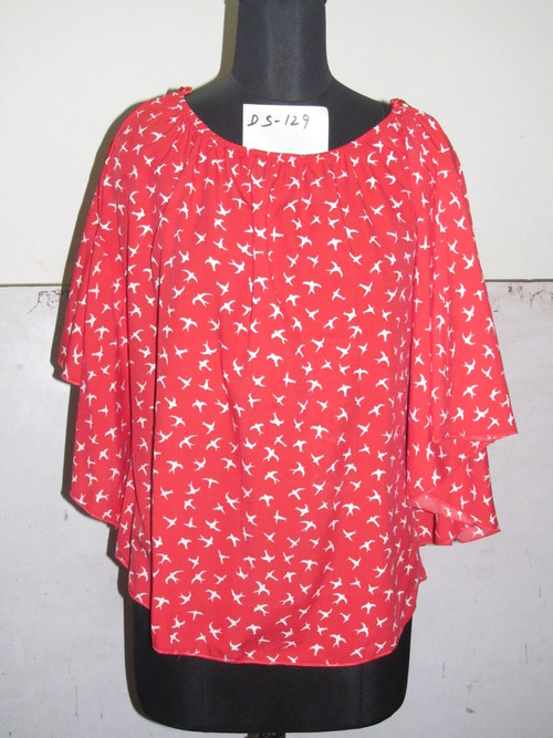 Ladies Top - Polyester, S-XL, Red | Stylish Design, Comfortable Fit, Breathable Fabric, Easy Care, Versatile Style
