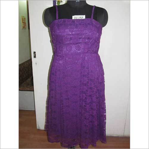 Ladies Nylone Fabric Designer Sequin Dress