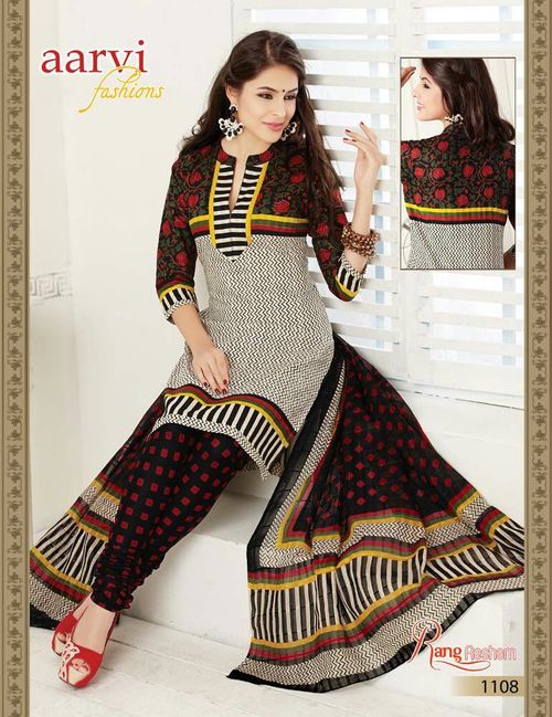 Cotton Printed Suits rang resham