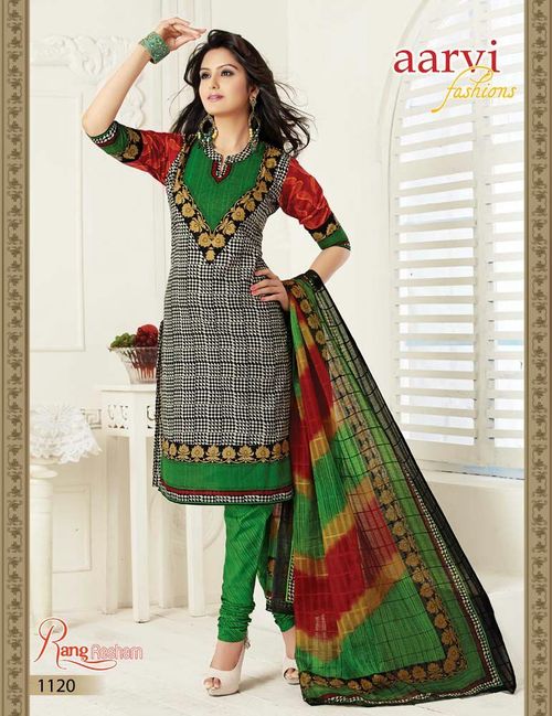 Cotton Printed Suits rang resham