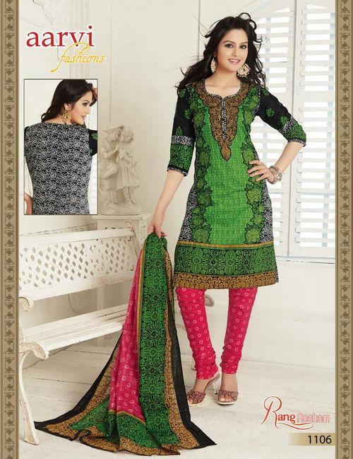 Cotton Printed Suits rang resham