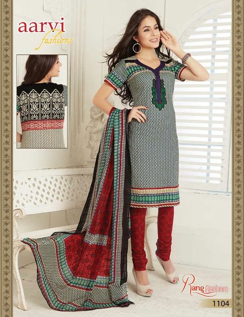 Cotton Printed Suits rang resham