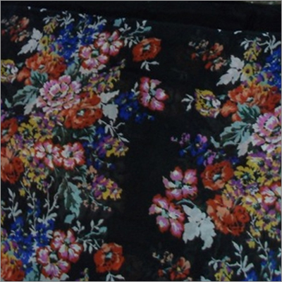 Flower Print Polyester Fabric